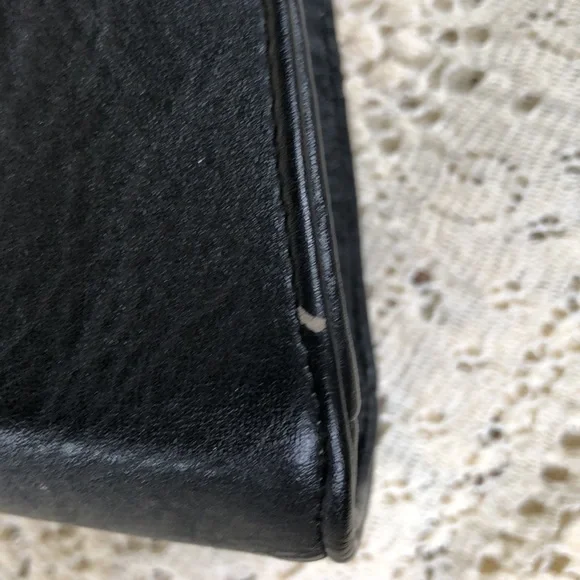 Lulu Black Mini Evening Bag with Bow and Goldtone Chain Strap - Picture 5 of 10